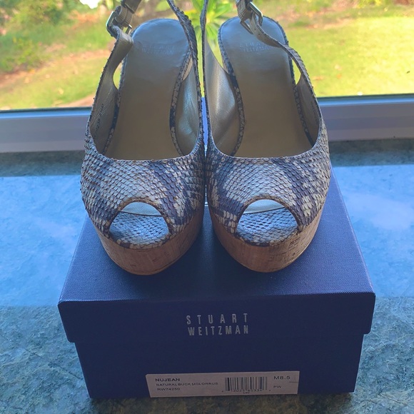 COPY - Steward Weitzman animal print wedges - Picture 5 of 9